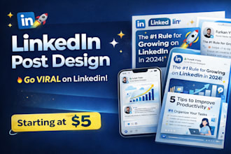design professional linkedin posts and carousels