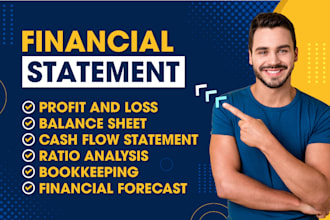 prepare profit and loss and balance sheet