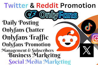 onlyfans promotion twitter fanvue ai inflencer traffic chatter manager website