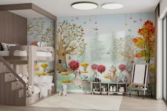 create professional mural, wall art, doodle decals for restaurant kids room