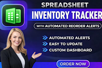 build a spreadsheet product inventory tracker with automated reorder alerts