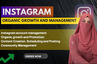 be your instagram marketing manager for organic growth and promotion