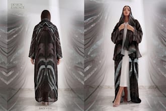 create seamless pattern and abaya design
