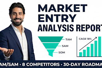 do market entry analysis and research report with tam