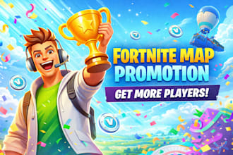 organic fortnite map promotion, fortnite island game marketing audience growth
