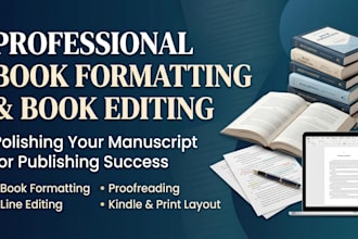 format and edit your ebook to kindle and paperback