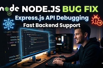 fix nodejs or expressjs backend bugs quickly