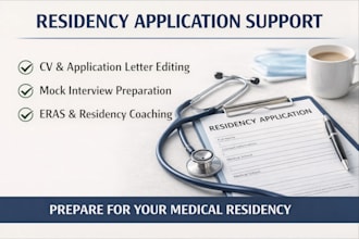 prepare your medical residency resume, personal statement and interview coaching