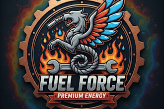 design a strong and professional gasoline logo for your brand