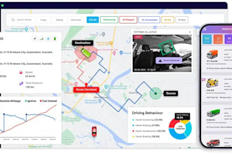develop fleet management app ai logistic app, gps tracking app, car tracking app