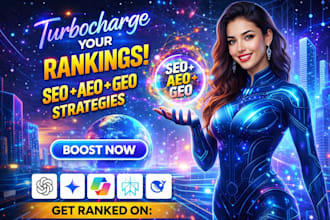 do monthly website GEO SEO aeo, local and off page backlink building, aeo geo