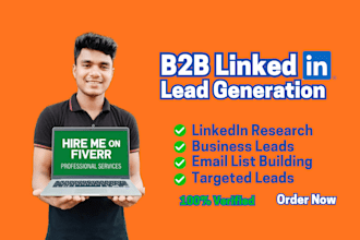 build targeted b2b linkedin lead generation email list