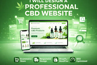 design a professional cbd ecommerce website