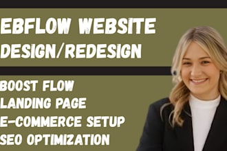 design high converting webflow website with responsive UI UX and interactive