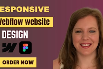 design high converting webflow website with responsive UI UX and interactive