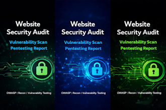 perform website security scan and vulnerability report