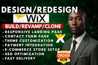 build modern wix seo website design and redesign wix website development