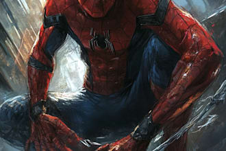 superhero character for comics