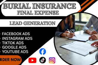 burial insurance leads final expense facebook ads burial insurance google ads