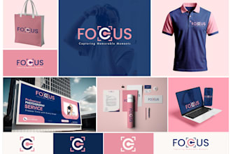 create minimalist logo, complete branding kit and brand identity