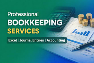 do quick book and excel bookkeeping  for your business