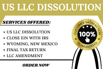 dissolve llc and handle llc dissolution and ein closure