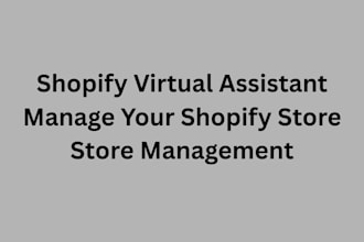 be your shopify virtual assistant