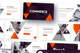 design ecommerce marketing pitch deck product launch presentation design
