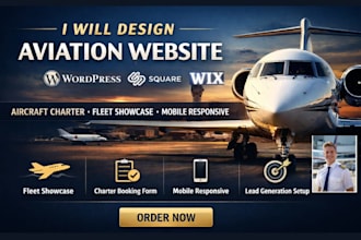 design wix aircraft charter website private jet charter website aviation website