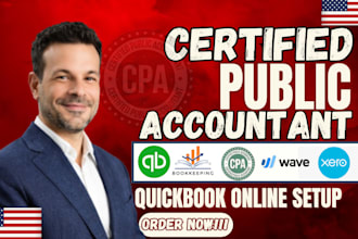setup and clean up quickbook online bookkeeping and bank reconciliation