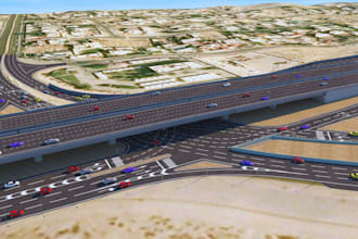 design 3d bridge design, cgi transportation, 3d suspension bridge design