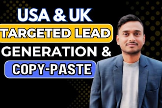 do USA and UK targeted lead generation and copy paste