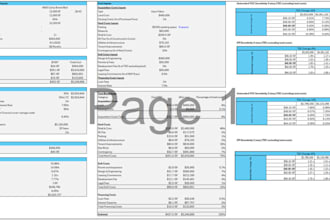 do financial modelling and underwriting services