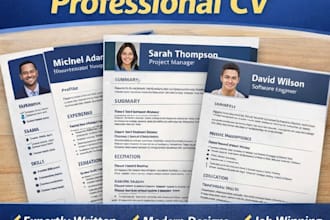 write, edit, and design a professional CV or resume