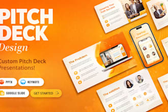 do investor pitch deck, startup pitch deck, powerpoint presentation design