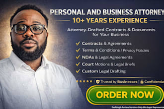 draft and review contracts, agreements and legal documents