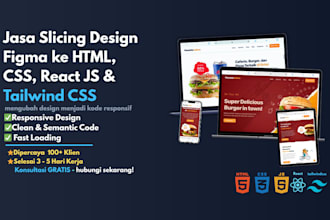 convert figma to responsive HTML CSS tailwind website