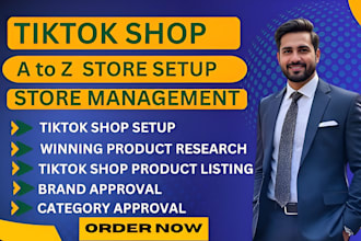 do tiktok shop setup,product listing,store management