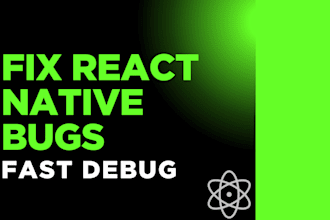 fix react native or expo errors bugs and crashes fast