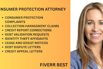 handle debt disputes,credit report errors,identity theft and consumer violations
