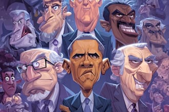 design a political themed cartoon for you