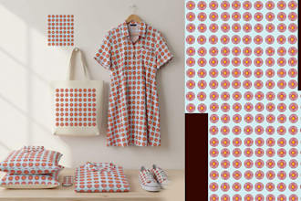 design modern seamless patterns for textile and surface design