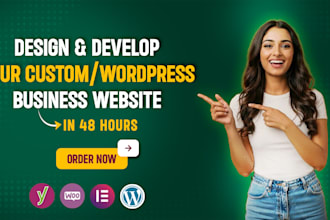 design and develop a luxury wordpress website for your business