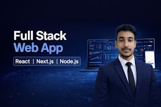 build a full stack web application with react nextjs nodejs