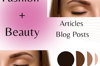 write an engaging SEO article or blog on beauty or fashion