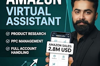 be your amazon fba virtual assistant, private lable and amazon VA