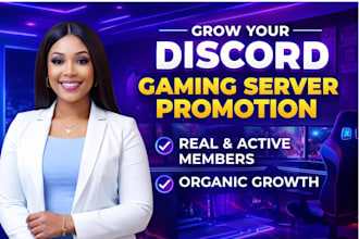 grow and promote your gaming discord server with real members