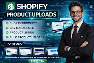 do shopify, wix, bigcommerce bulk products uploads, product listing and CSV