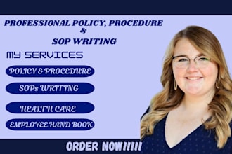 write policy and procedure manul for homecare agency sops and compliance