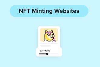 build nft mint website and nft dapp, nft collection on solana ethereum base bsc